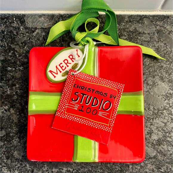 GRASSLANDS ROAD Ceramic Trinket Plate Christmas Gift NWT - Picture 1 of 4